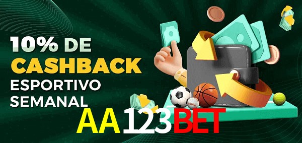 10% de bônus de cashback na AA123Bet