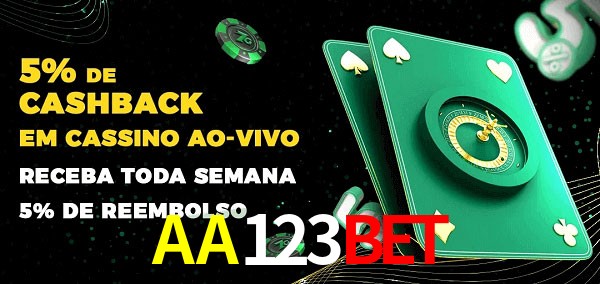 Promoções do cassino ao Vivo AA123Bet